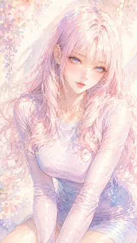 桜と藤に包まれた夢色の少女 thumbnail