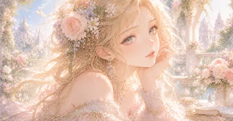 花咲く宮殿庭園の夢見る姫君 thumbnail