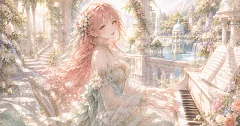 花園のピアノと夢見る令嬢 thumbnail