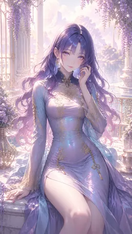 富士が咲く湖のテラスに腰掛ける少女 thumbnail