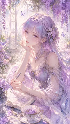 紫藤に囲まれた幻想の書斎時間 thumbnail