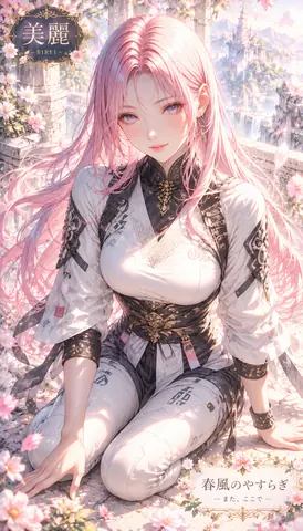 桜舞う美麗な幻想郷の少女 thumbnail