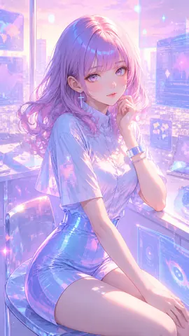 パステルホログラムのデータに存在する少女 thumbnail