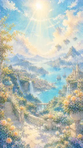 花咲く天空テラスと幻想の港町 thumbnail