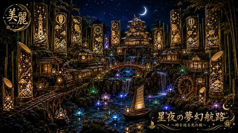 竹灯り・透かし彫りアート AI Art Preview 002 thumbnail
