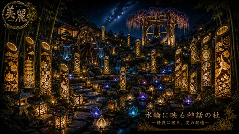 灯籠が照らす幻想の杜 thumbnail
