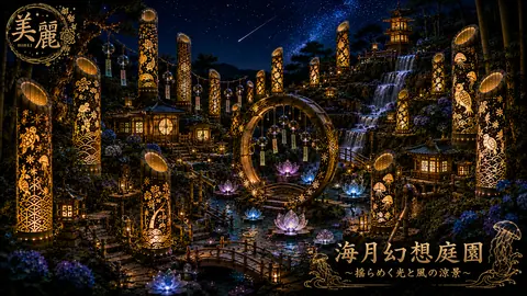 月夜に輝く海月幻想庭園 thumbnail