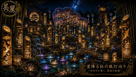 星降る竹灯りの庭 thumbnail