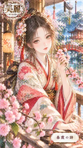 桜映えの水辺に佇む美麗姫 thumbnail