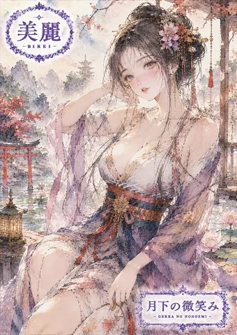 水彩幻想 美麗月下の庭園 thumbnail