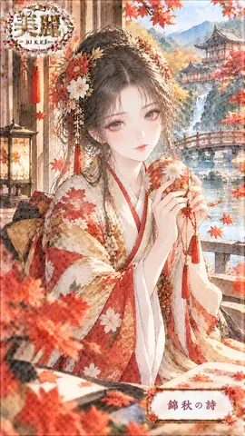 錦秋の詩と花手毬 thumbnail