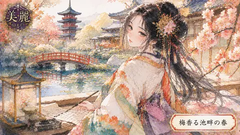梅香る池畔の春 thumbnail
