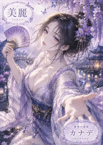 月夜の藤雨と美麗の舞 thumbnail