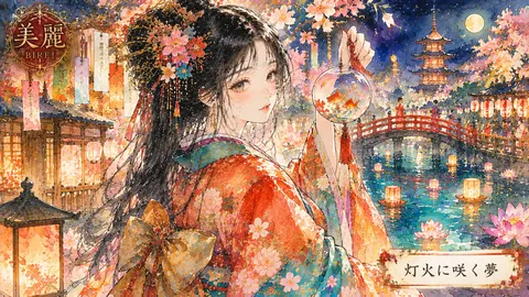 金魚灯籠と夜祭りの花嫁 thumbnail