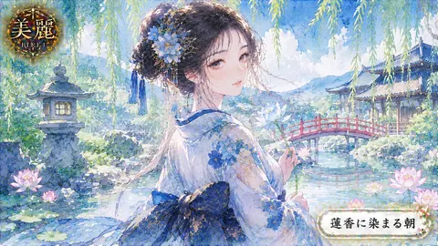 蓮香に染まる日本庭園の姫 thumbnail