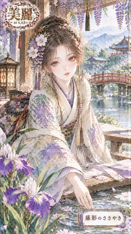 藤影の水辺に佇む美麗姫 thumbnail