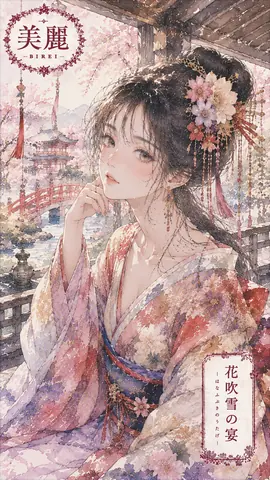 桜舞う美麗な花吹雪の宴 thumbnail
