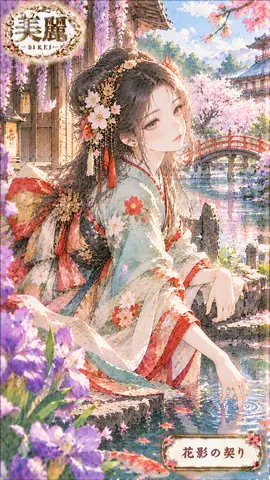 春庭に佇む美麗の花影 thumbnail