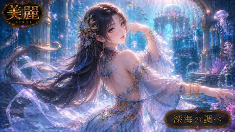 深海の宮殿と美麗な海姫 thumbnail