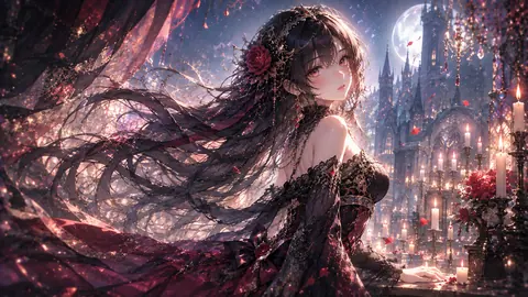月夜に舞う黒薔薇の令嬢 thumbnail