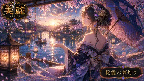 桜霞に浮かぶ夢灯り thumbnail