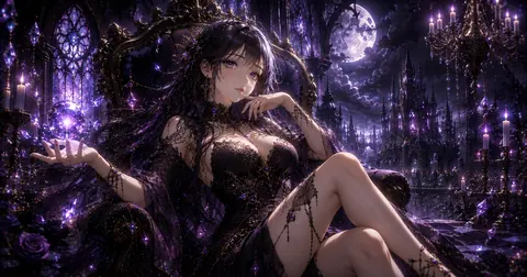 月夜の紫晶のゴシック女王 thumbnail