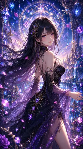 白銀ベースの幻想ドレス thumbnail
