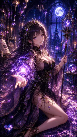 月夜にきらめく紫苑の魔女 thumbnail