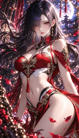 月夜の金装華麗な幻想美人 thumbnail