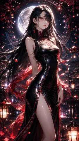 月下紅灯の東洋幻想美女 thumbnail