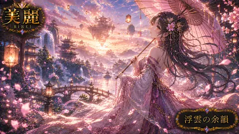 夕暮れの浮雲と桜の都 thumbnail