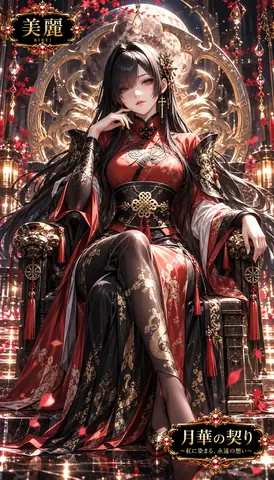 月華に佇む紅の女王 thumbnail