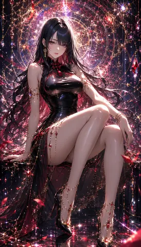 煌めく魔宮の黒衣の女神 thumbnail