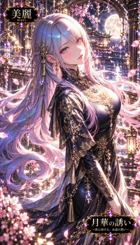 月華に舞う銀髪の麗人 thumbnail