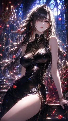 月夜の薔薇と黒衣の令嬢 thumbnail