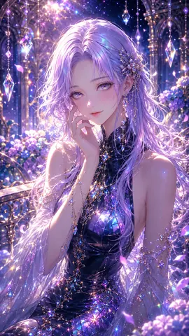 紫水晶の星空宮殿で佇む麗人 thumbnail