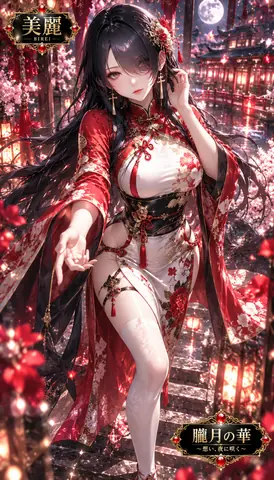 月夜に咲く朧月の華 thumbnail