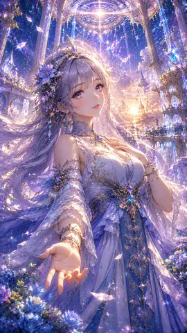 黄昏の天宮に舞う銀髪の聖女 thumbnail