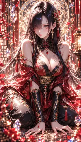 紅蓮宮の花飾りと光の舞 thumbnail
