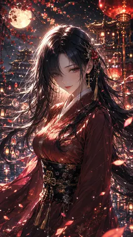 月夜の紅灯と花びらの舞姫 thumbnail