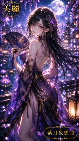 紫月夜の幻想都市と舞扇の麗人 thumbnail