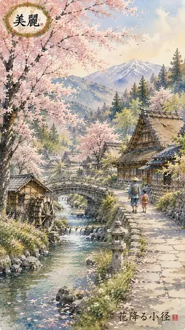 桜舞う里山の水辺 thumbnail