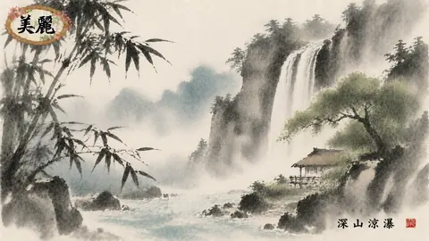 霧深き山峡と涼瀑の茶亭 thumbnail