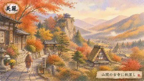 秋深まる山寺の里 thumbnail