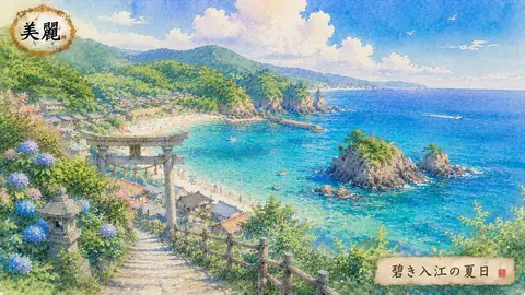 碧き入江の夏景色 thumbnail