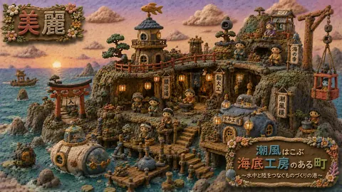 粘土細工の海辺の村と水中工房 thumbnail