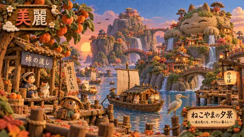 ねこやま水郷の夕景 thumbnail