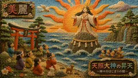 粘土で描く天照大神の昇天 thumbnail