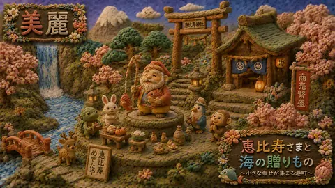 粘土細工の恵比寿神社と森の祝祭 thumbnail