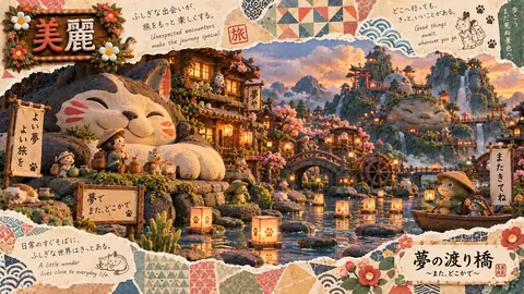 猫と妖怪の夢渡り橋 thumbnail